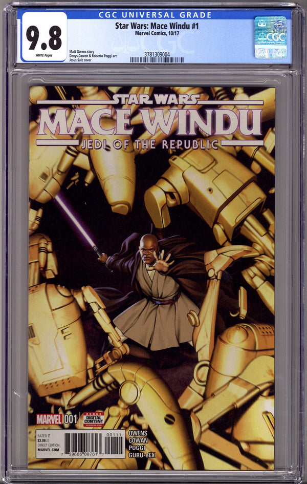 Star Wars: Mace Windu 1 CGC 9.8 (2017)