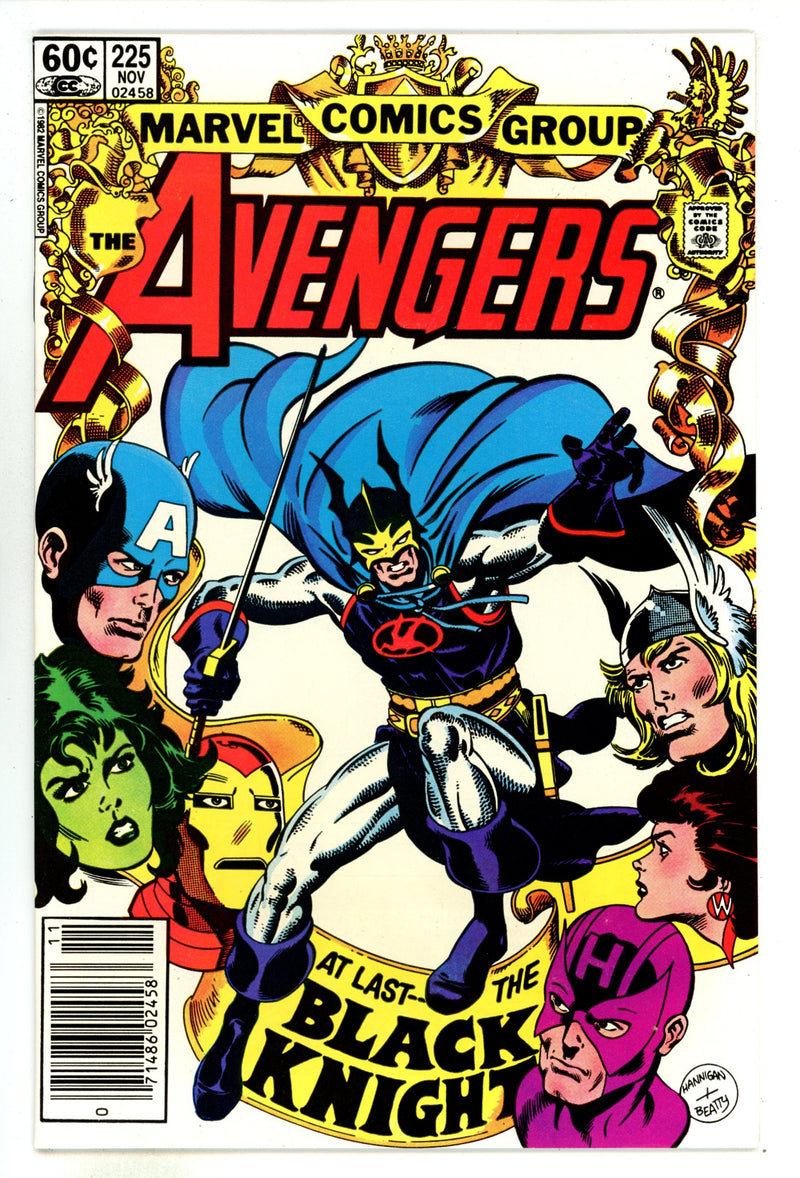 The Avengers Vol 1 225  High Grade   (1982)     Newsstand  