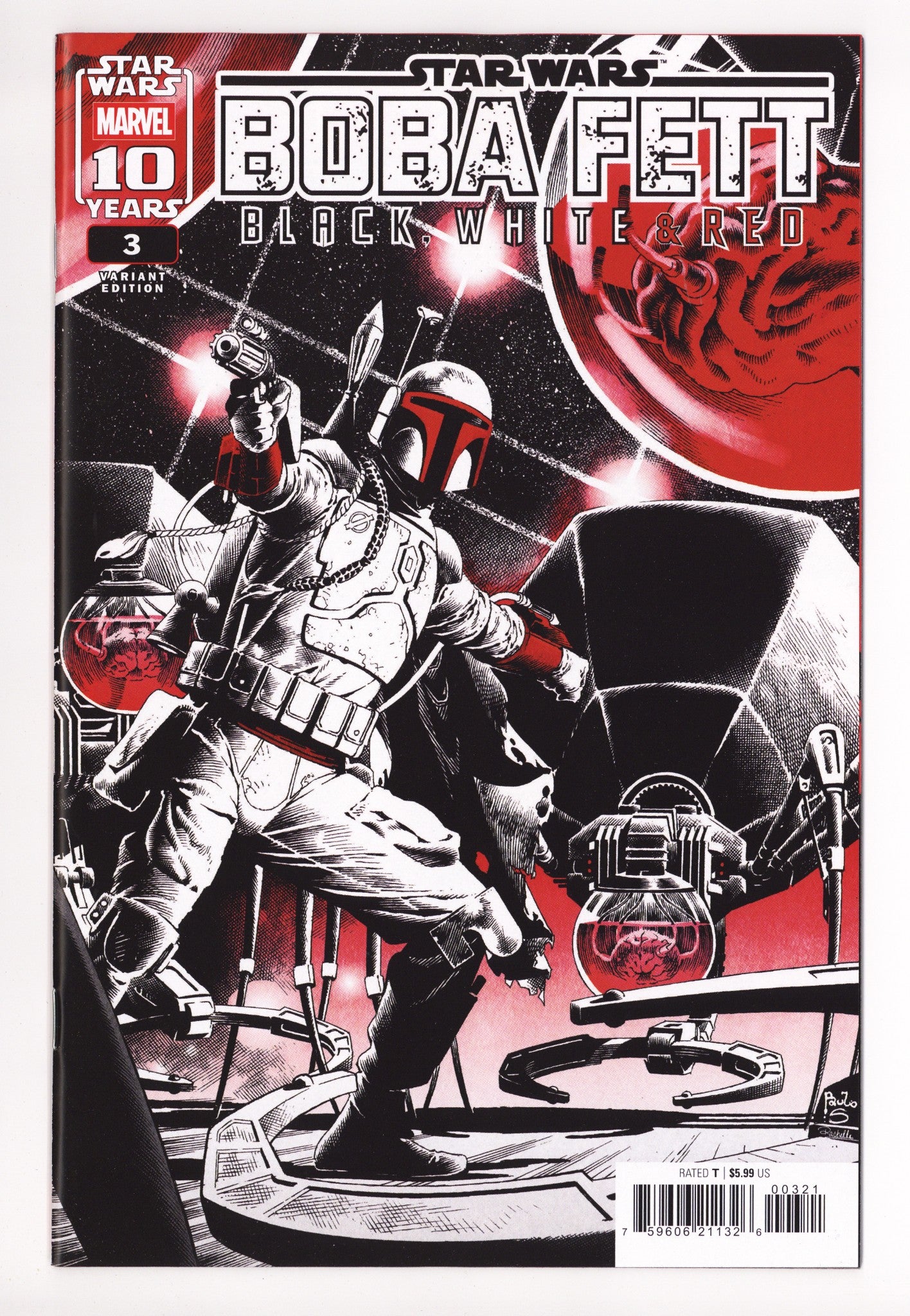 Star Wars: Boba Fett - Black White & Red 3 Siqueira Variant (2025)