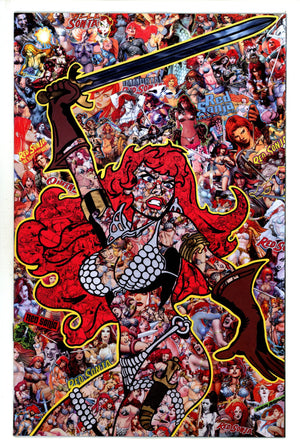 Red Sonja Vol 7 1 Collage Virgin Incentive Variant NM (2023)