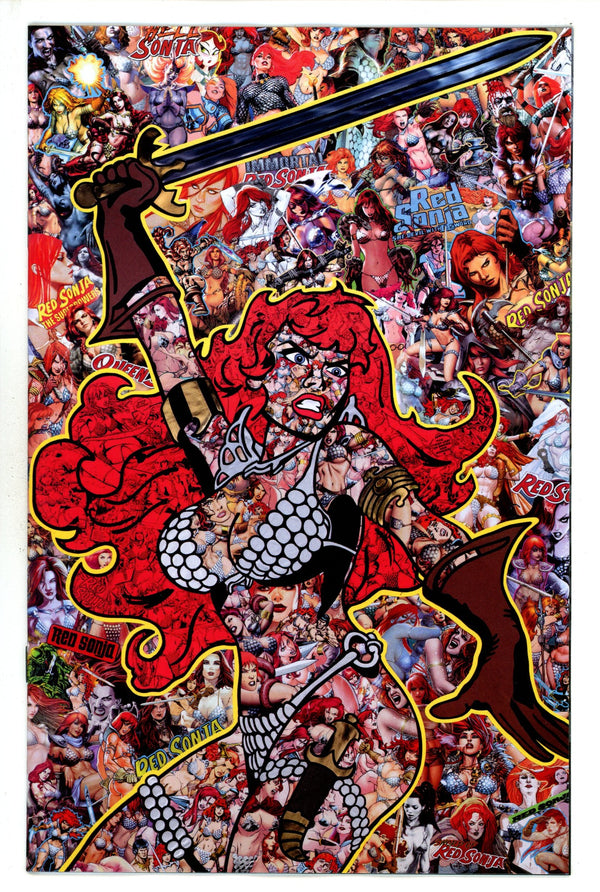Red Sonja Vol 7 1 Collage Virgin Incentive Variant NM (2023)