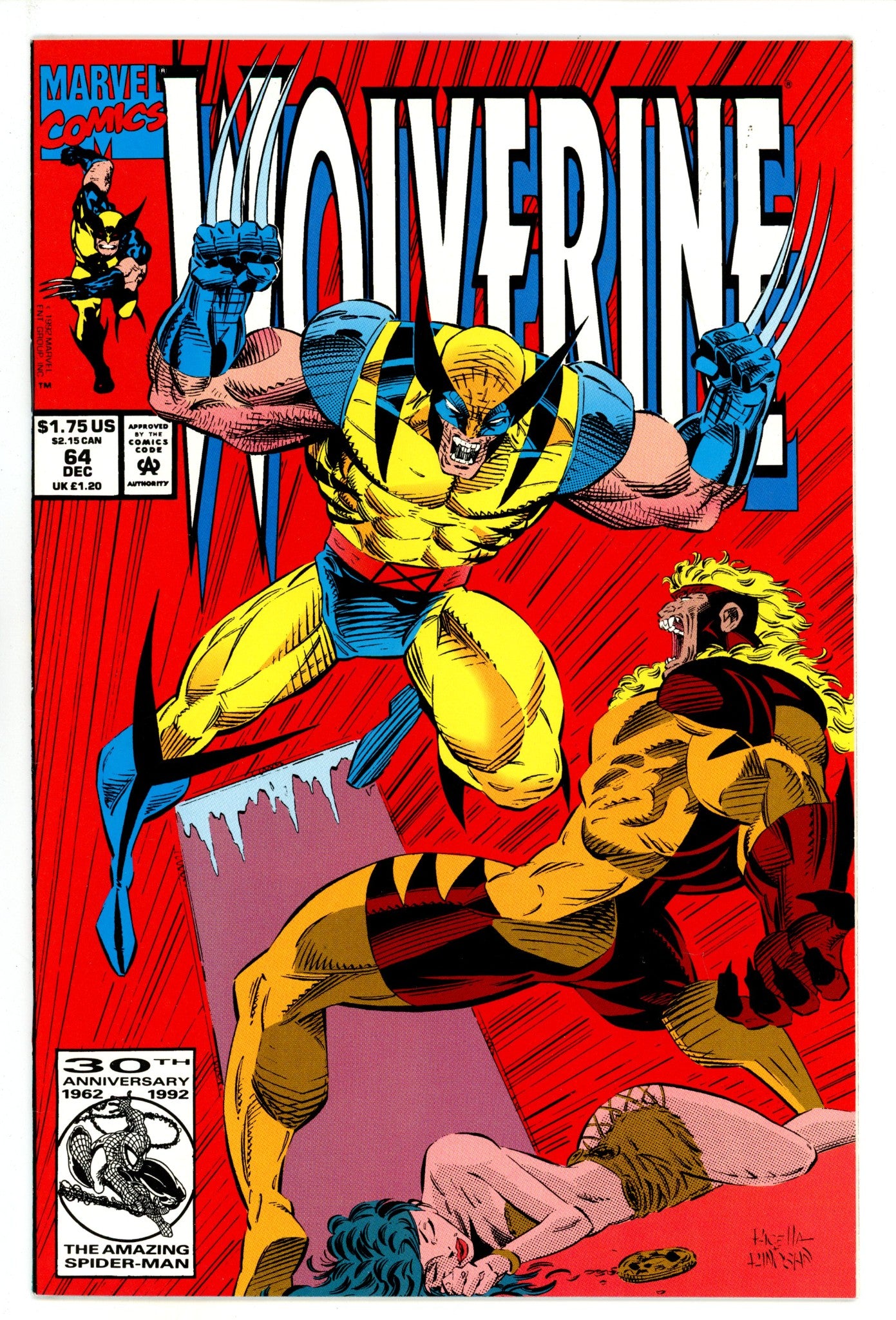 Wolverine Vol 2 64 Mid Grade (1992) 