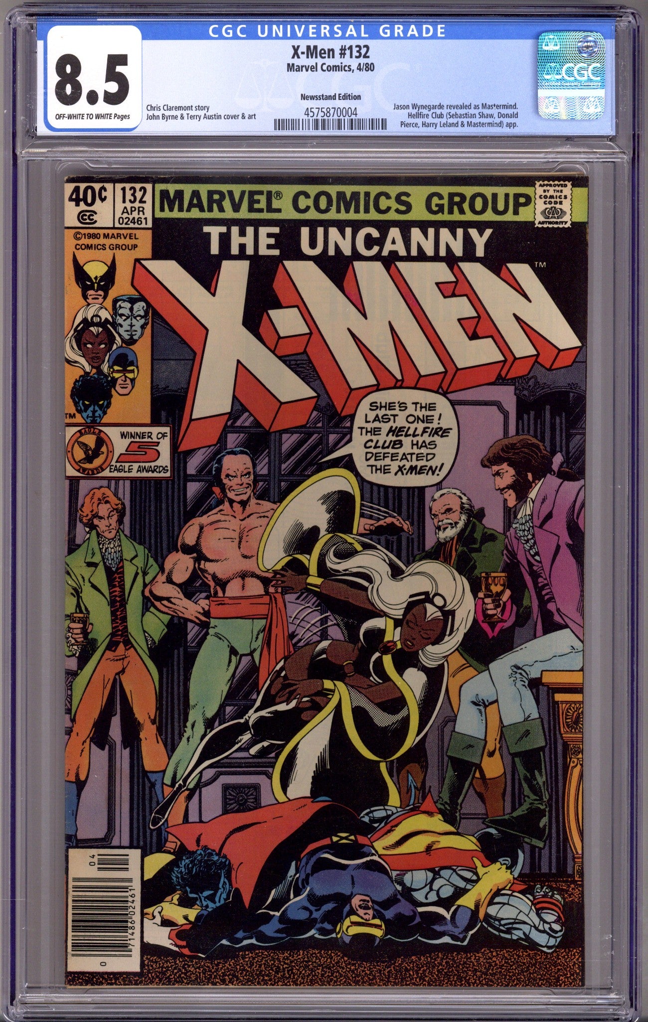 The X-Men Vol 1 132 CGC 8.5 (VF+) (1980) Newsstand 