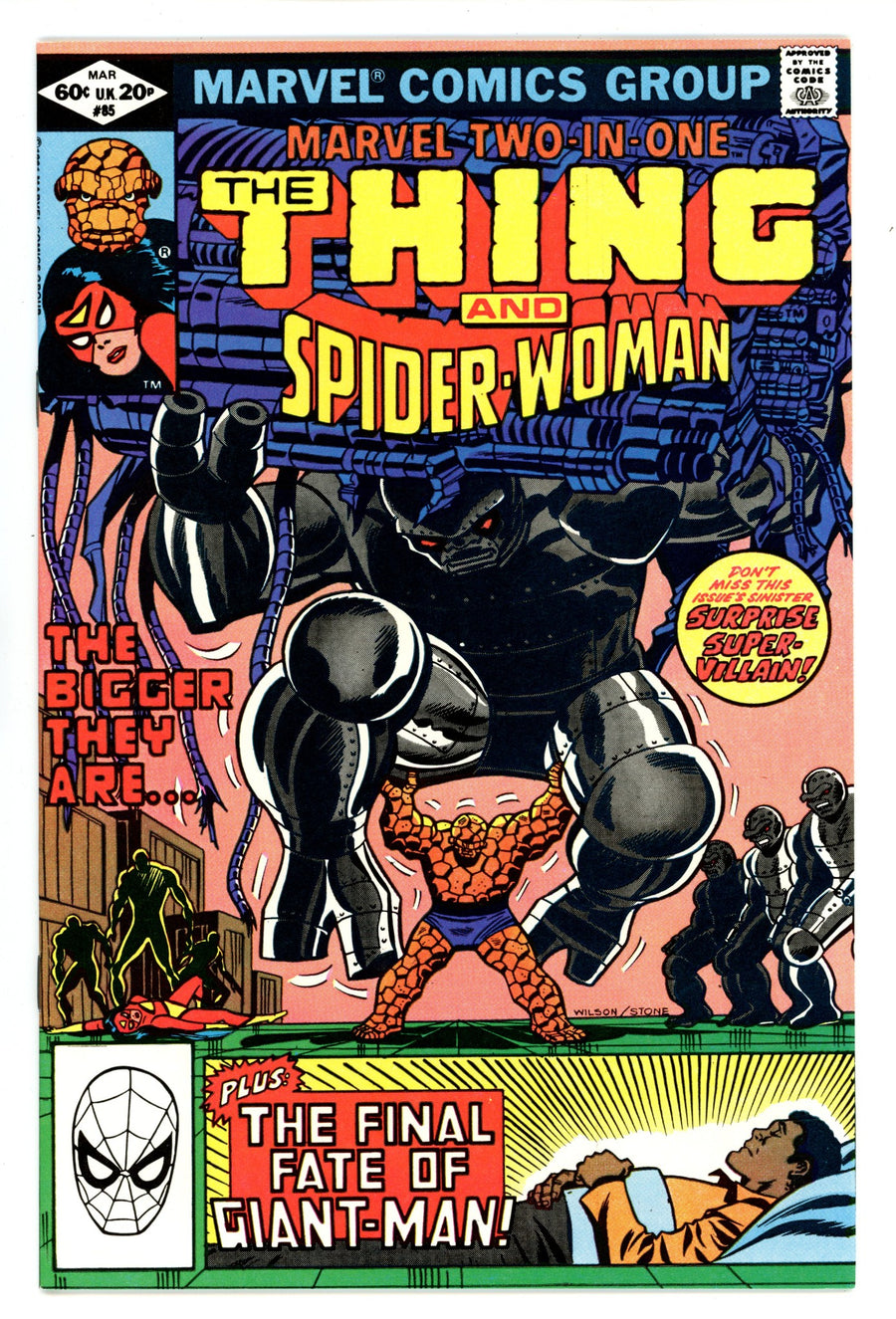 Marvel Two-in-One Vol 1 85 High Grade (1982) 