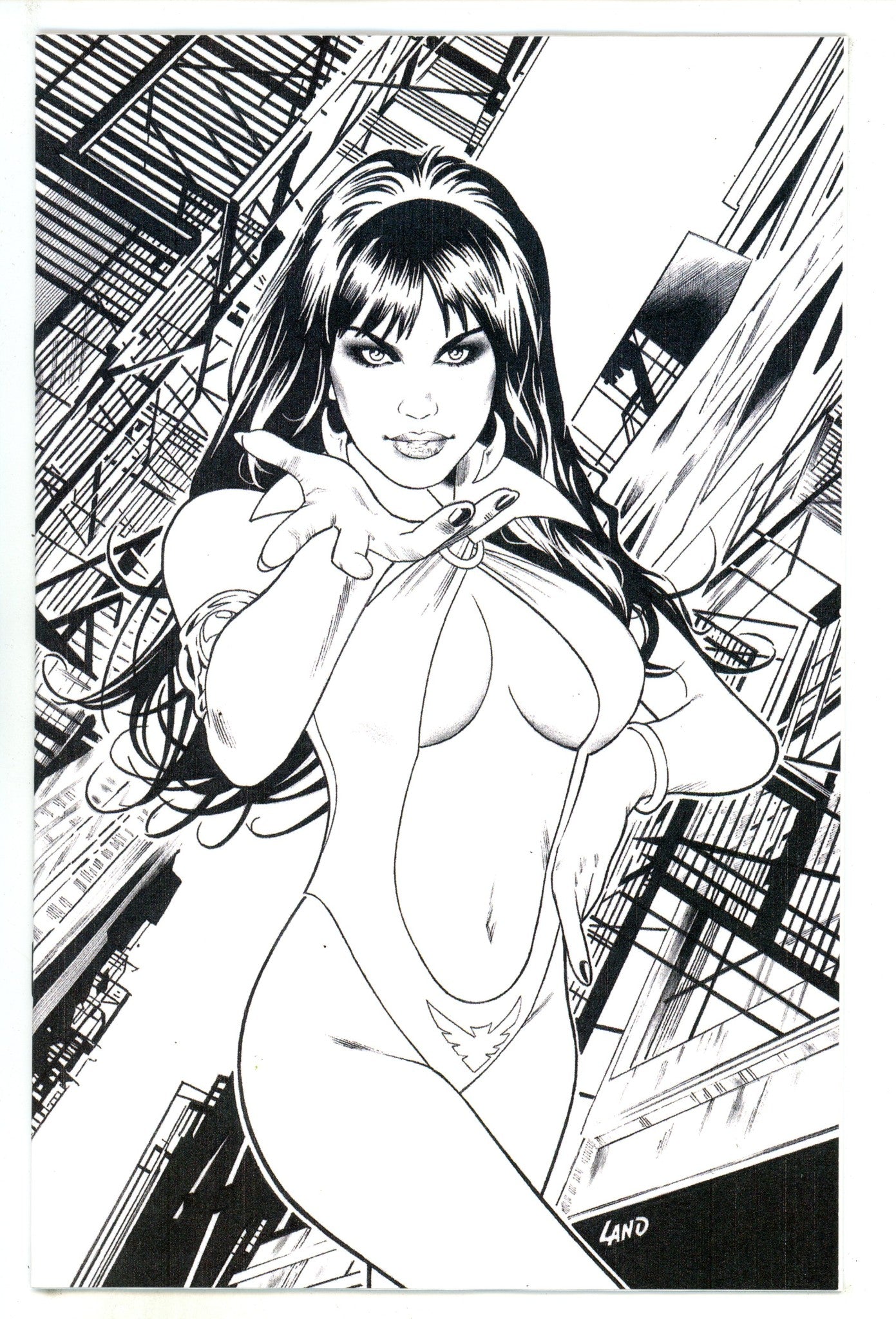Vampirella Vol 8 1 Land B&W Virgin Incentive Variant (2025)