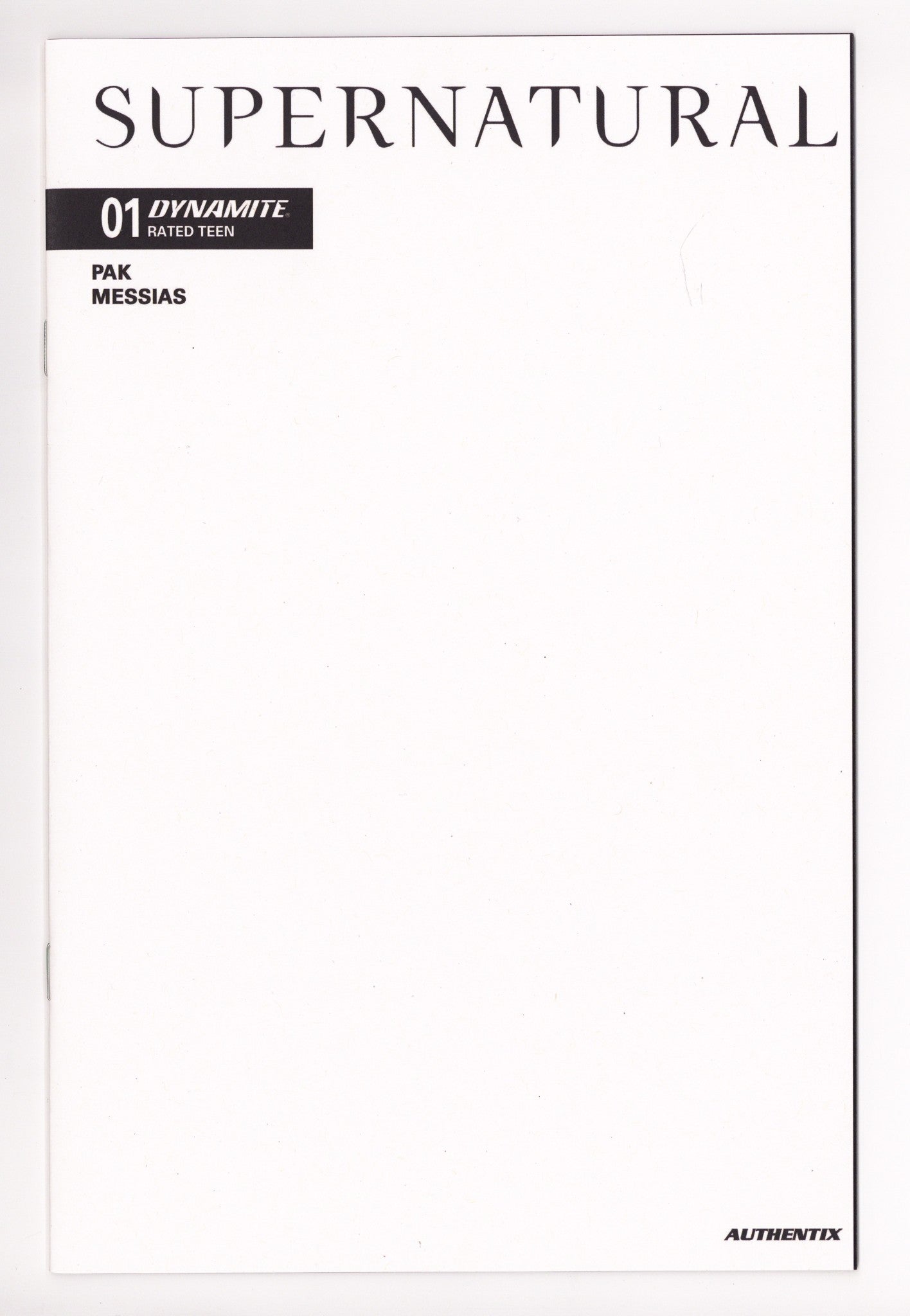 Supernatural 1 Blank Variant (2025)