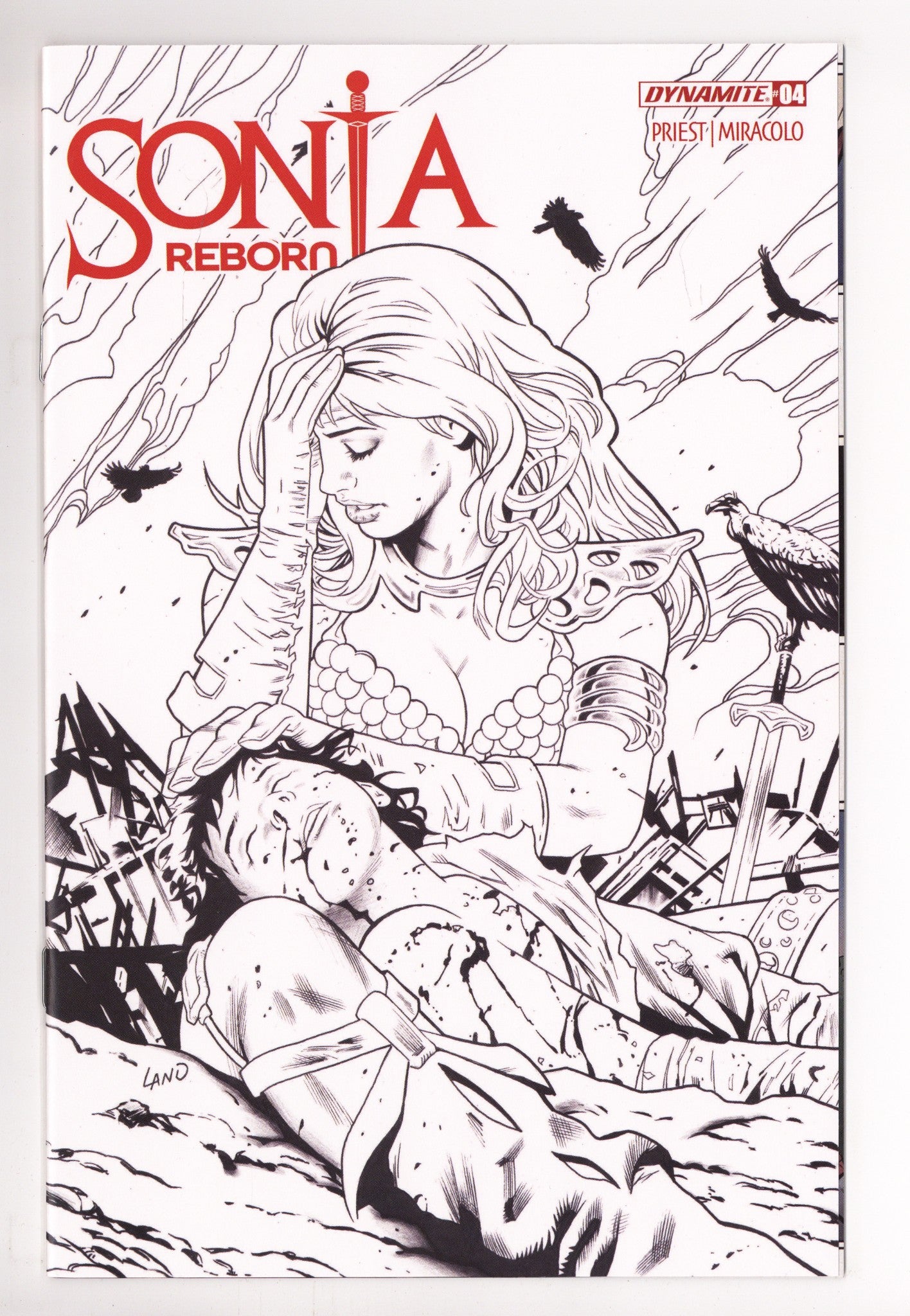 Sonja Reborn 4 Land B&W Variant (2025)