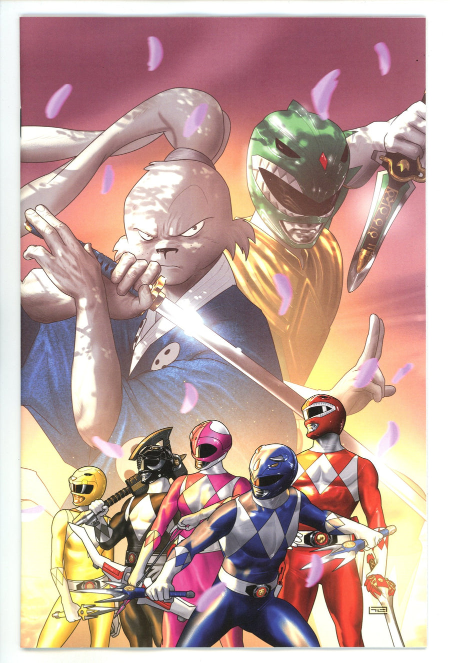 Mighty Morphin Power Rangers / Usagi Yojimbo 1 Clarke Virgin Incentive Variant NM+ (2024)