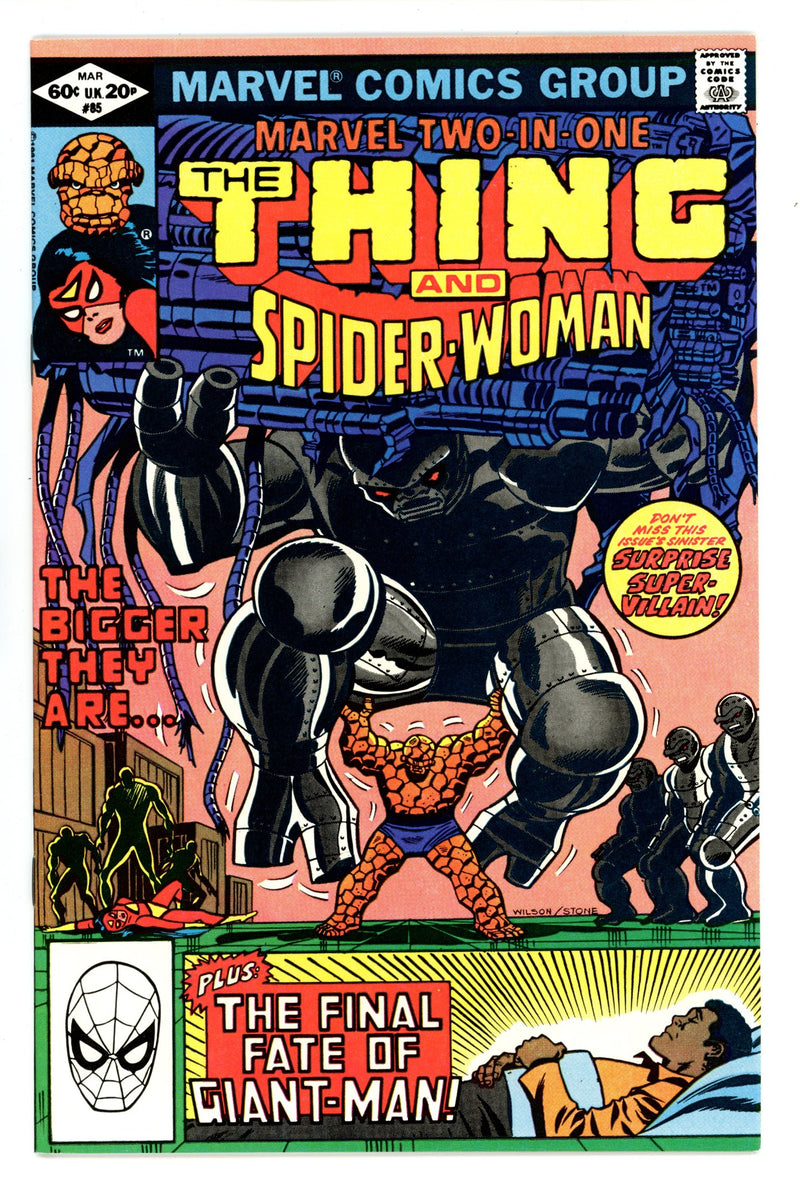 Marvel Two-in-One Vol 1 85 NM- (9.2) (1982) 