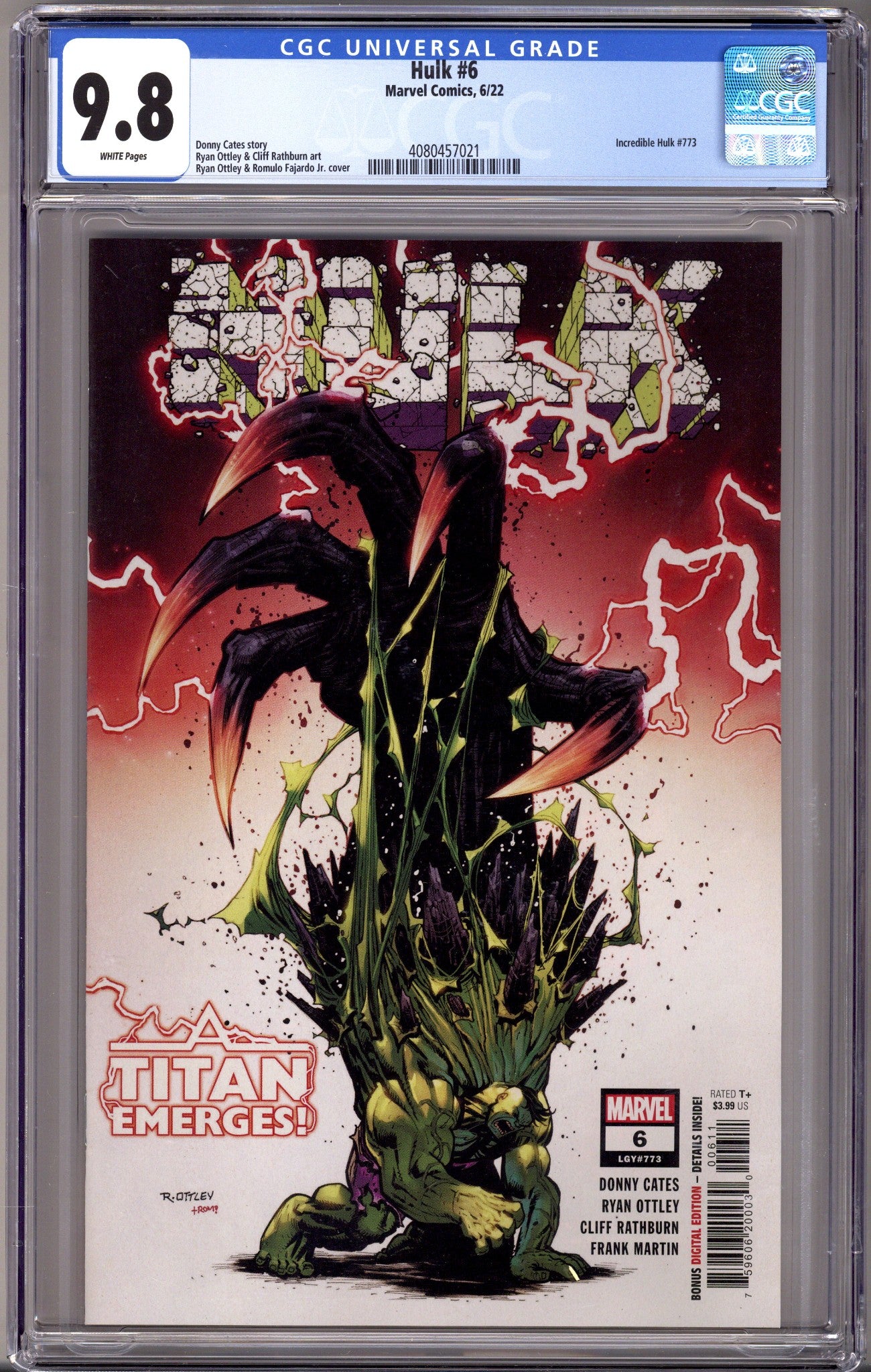 Hulk Vol 4 6 (773) CGC 9.8 (NM/M) (2022)