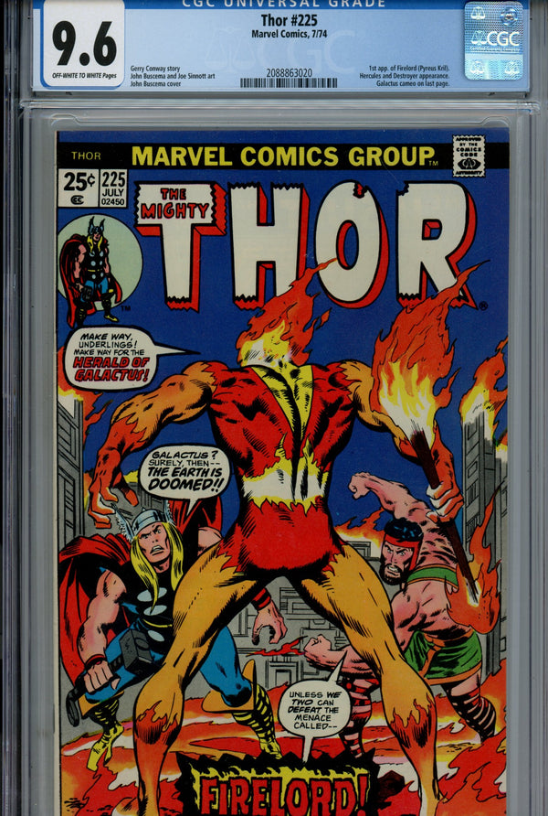 Thor Vol 1 225 CGC 9.6 (NM+) (1974)