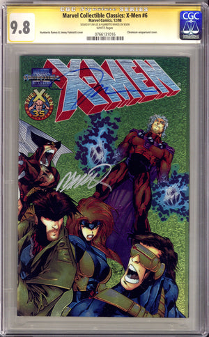 Marvel Collectible Classics: X-Men 6 CGC 9.8 (NM/M) (1998) Signed x2 Cover Jim Lee & Humberto Ramos