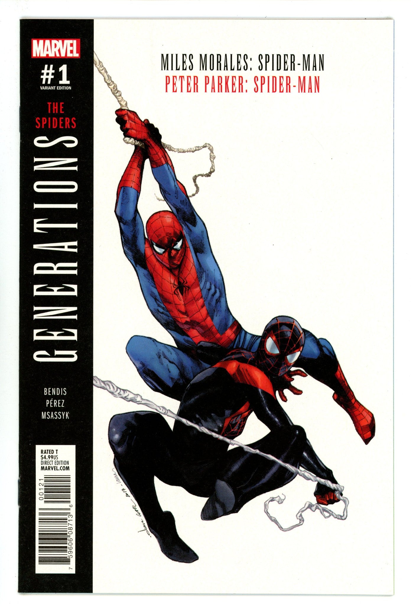 Generations: Miles Morales Spider-Man & Peter Parker Spider-Man 1 High Grade (2017) Coipel Variant 