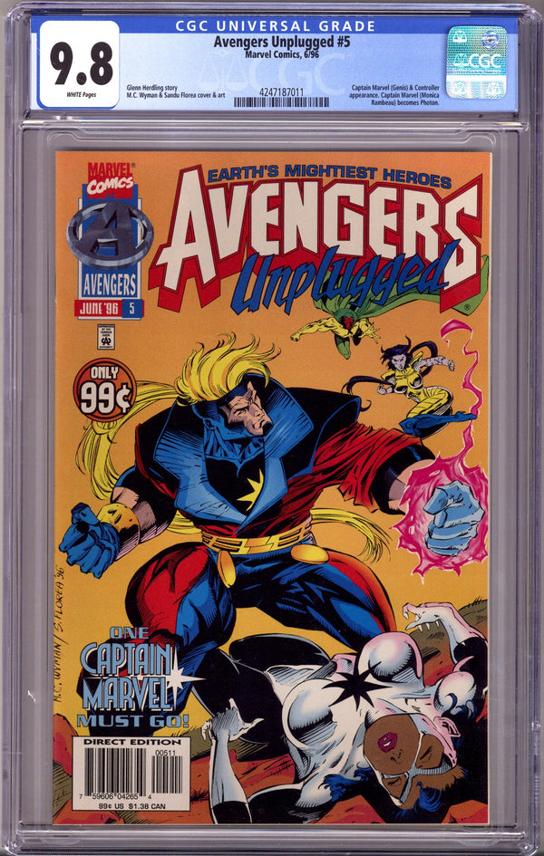 Avengers Unplugged 5 CGC 9.8 (1996)