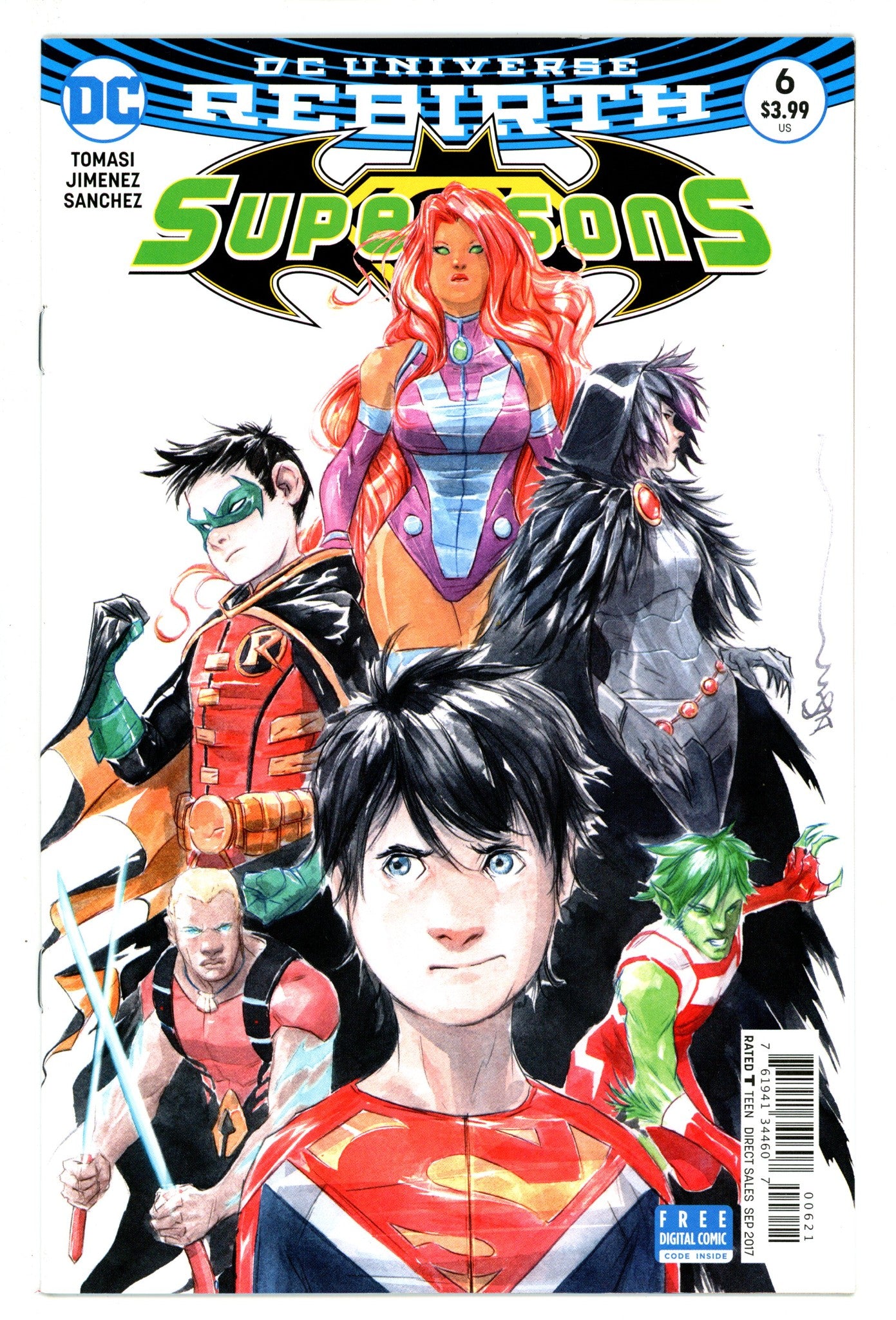 Super Sons 6 Mid Grade (2017) Nguyen Variant 