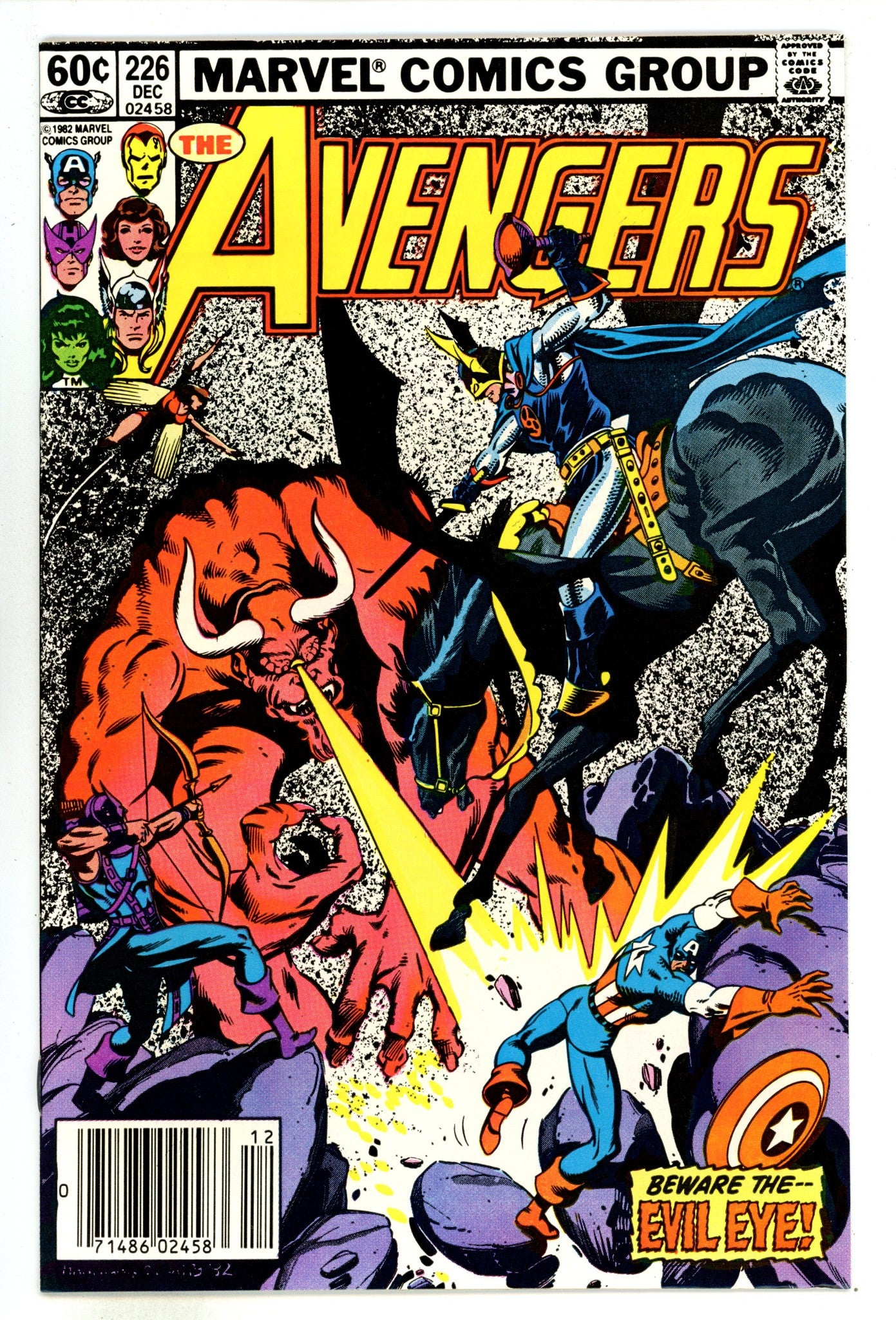 The Avengers Vol 1 226  High Grade   (1982)     Newsstand  