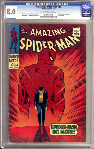 The Amazing Spider-Man Vol 1 50 CGC 8.0 (VF) (1967)