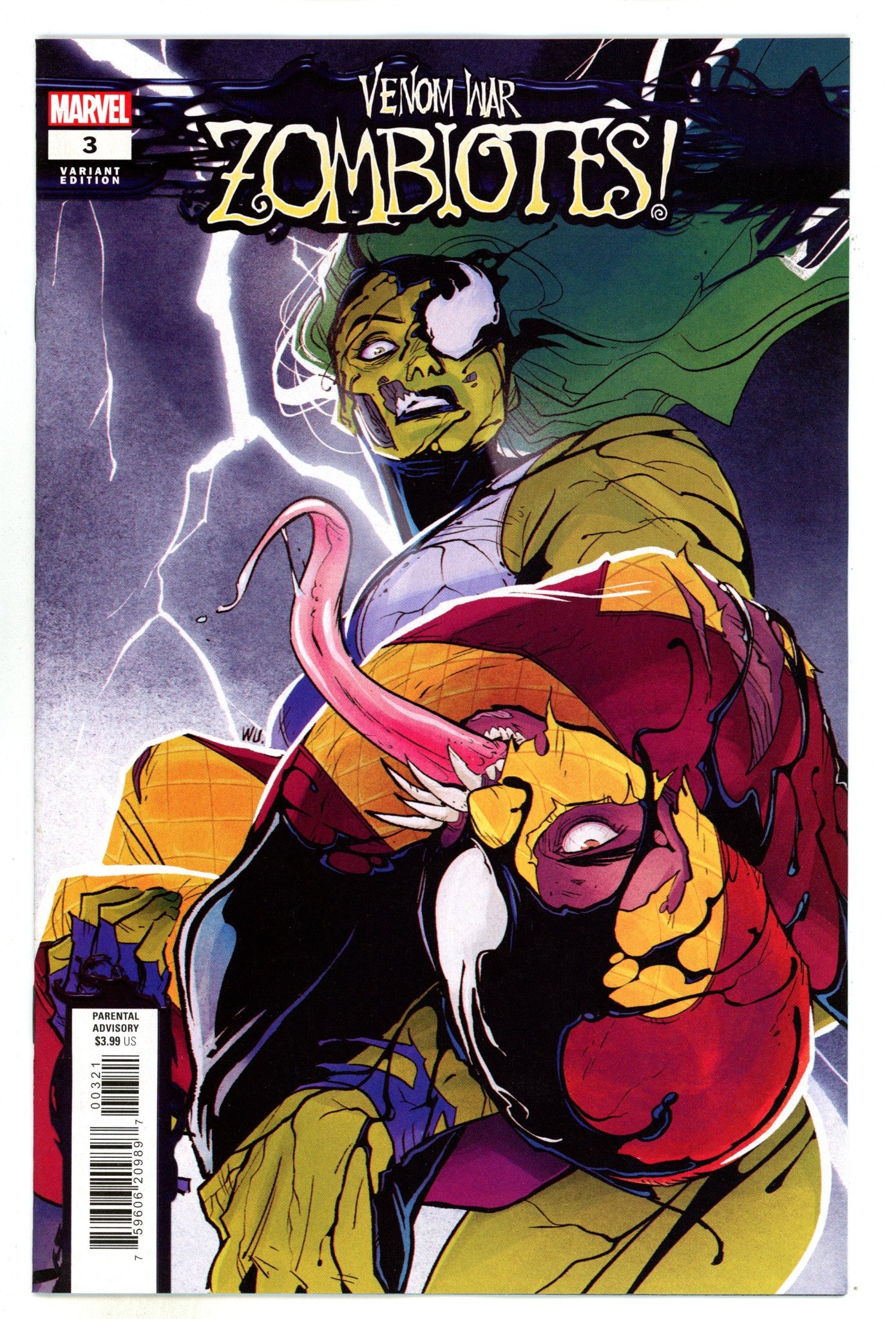 Venom War: Zombiotes  3 Wu  Variant  (2024)