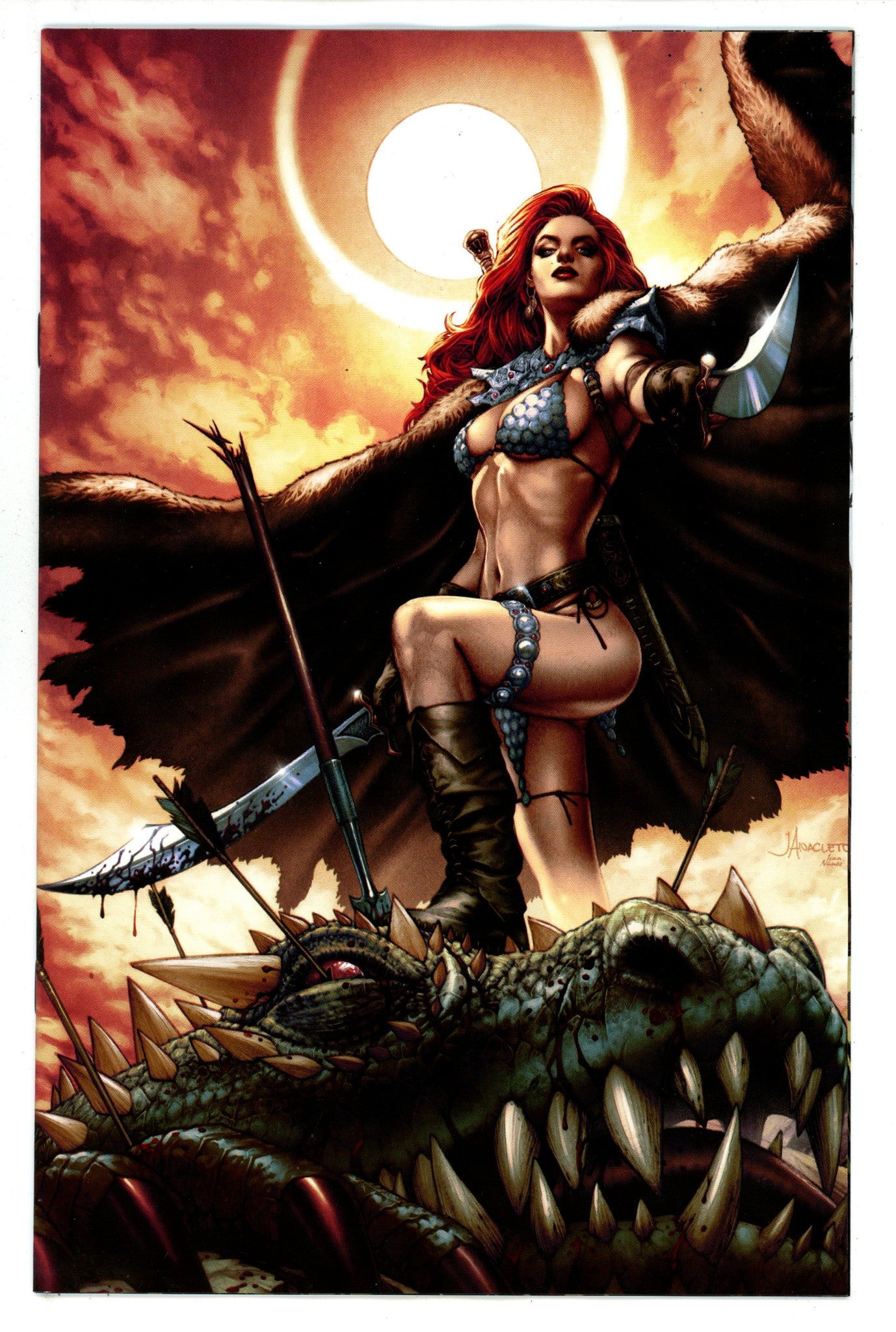 Savage Red Sonja 5 Anacleto Virgin Incentive Variant (2024)