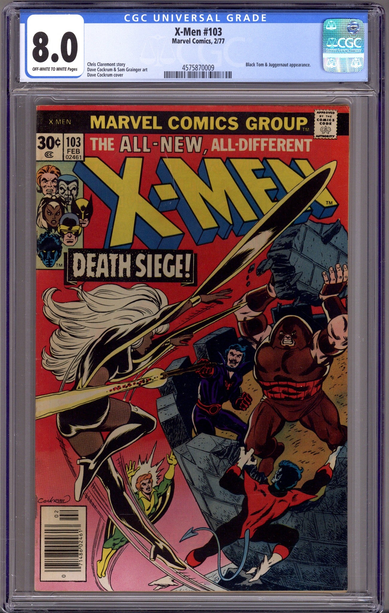 The X-Men Vol 1 103 CGC 8.0 (VF) (1977) 
