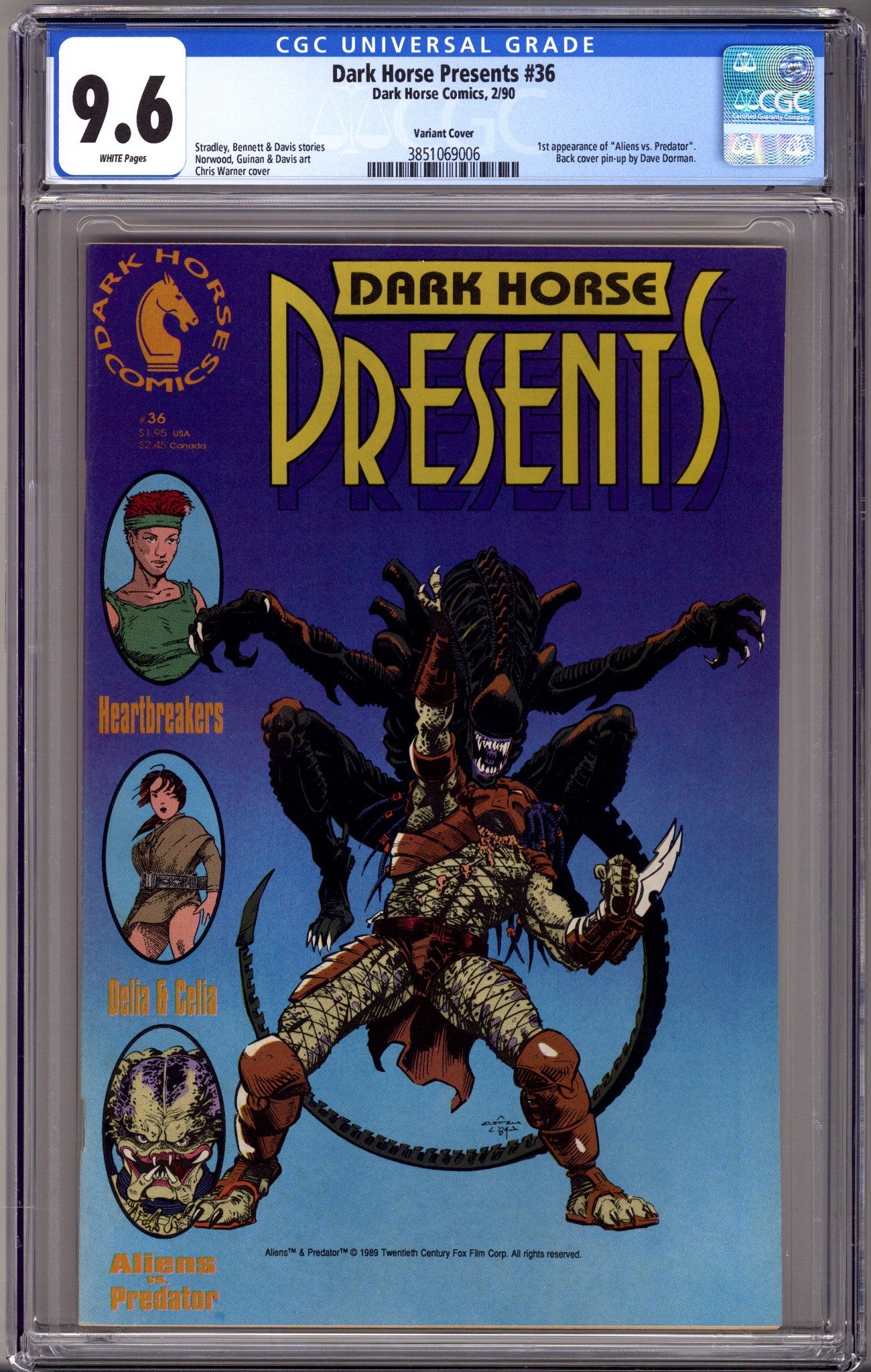 Dark Horse Presents Vol 1 36 CGC 9.6 (NM+) (1990) 