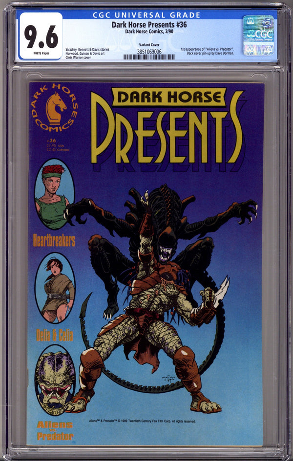 Dark Horse Presents Vol 1 36 CGC 9.6 (NM+) (1990)
