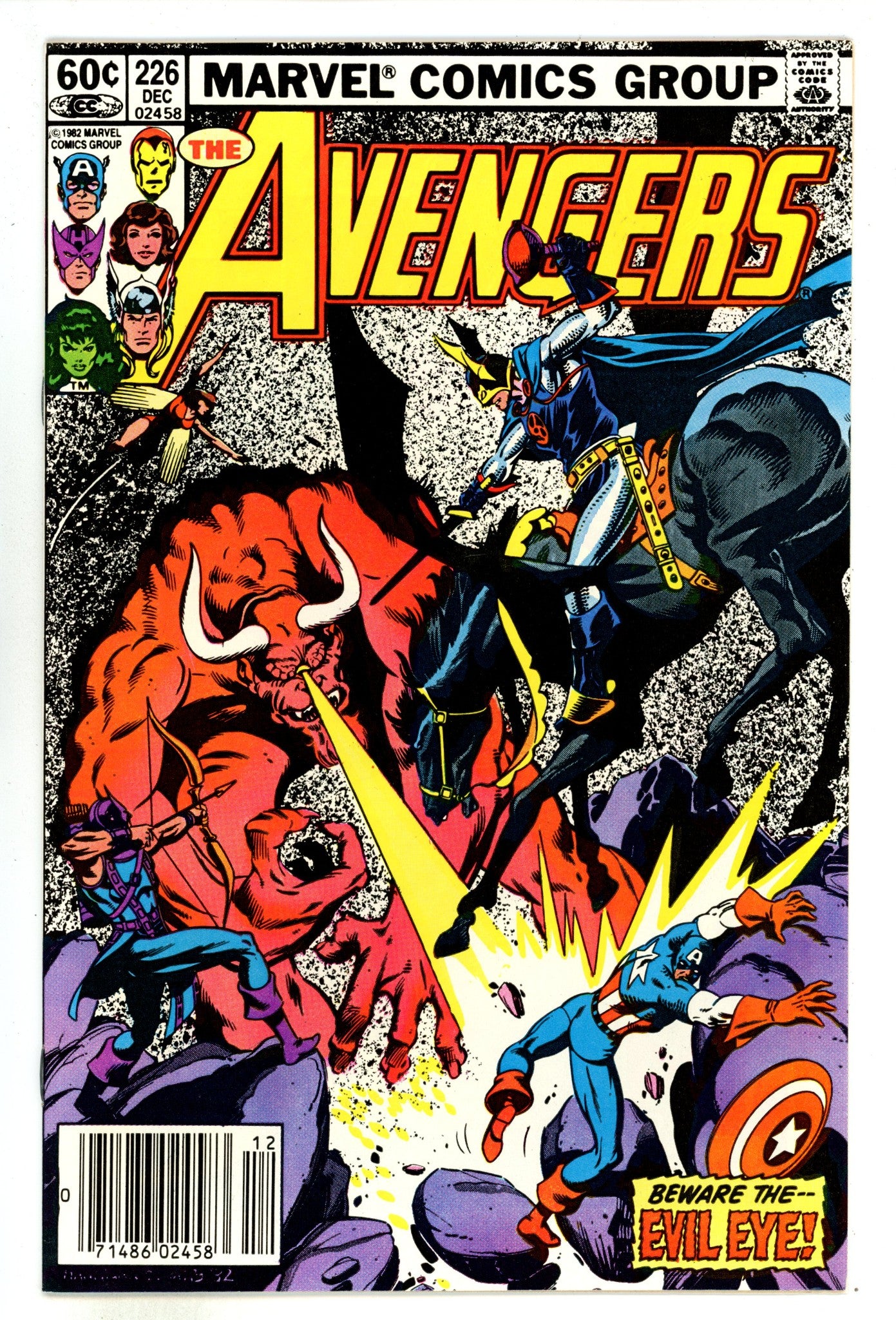 The Avengers Vol 1 226  NM- (9.2)   (1982)     Newsstand  