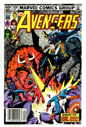 The Avengers Vol 1 226 NM- (9.2) (1982) Newsstand
