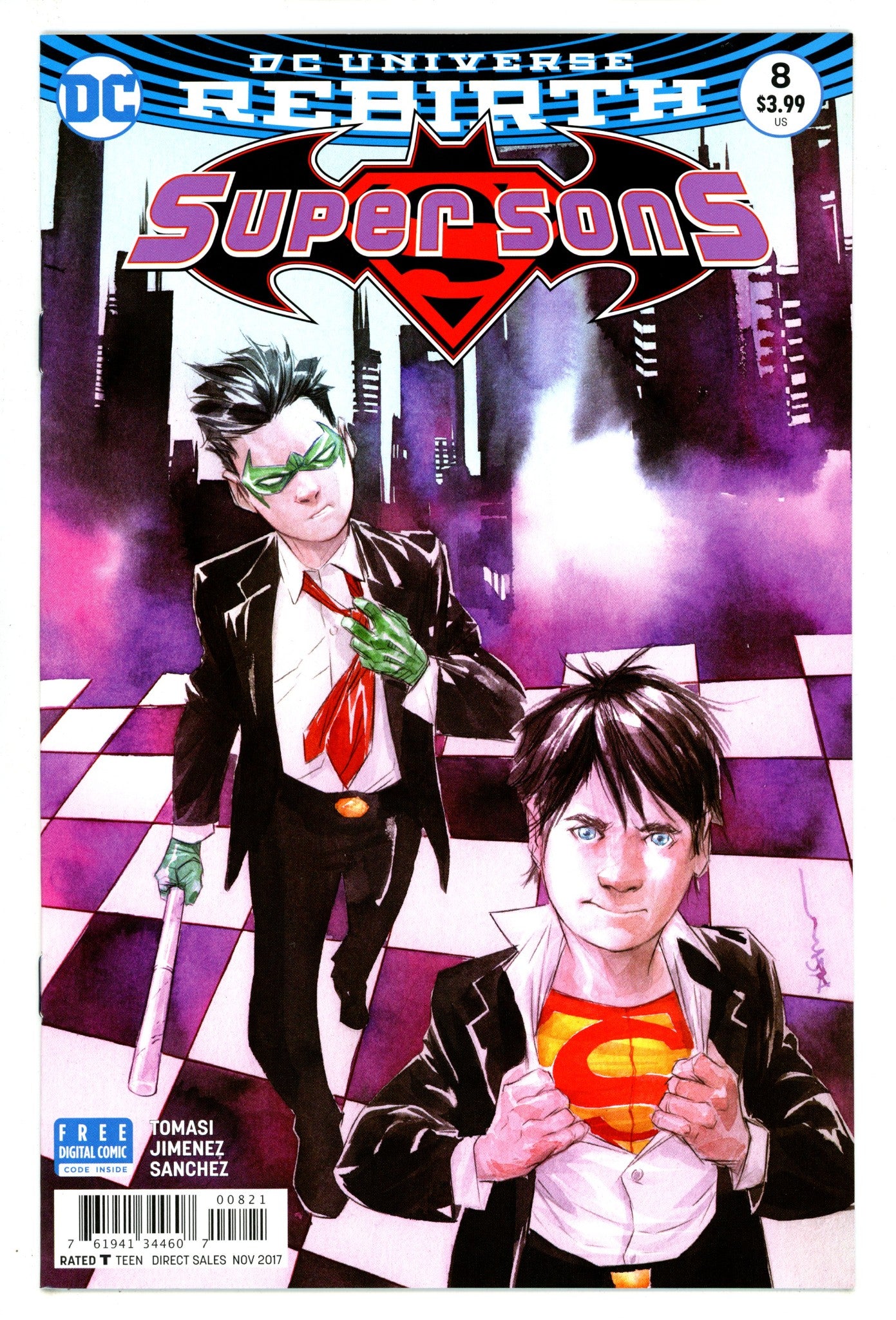 Super Sons 8 High Grade (2017) Nguyen Variant 