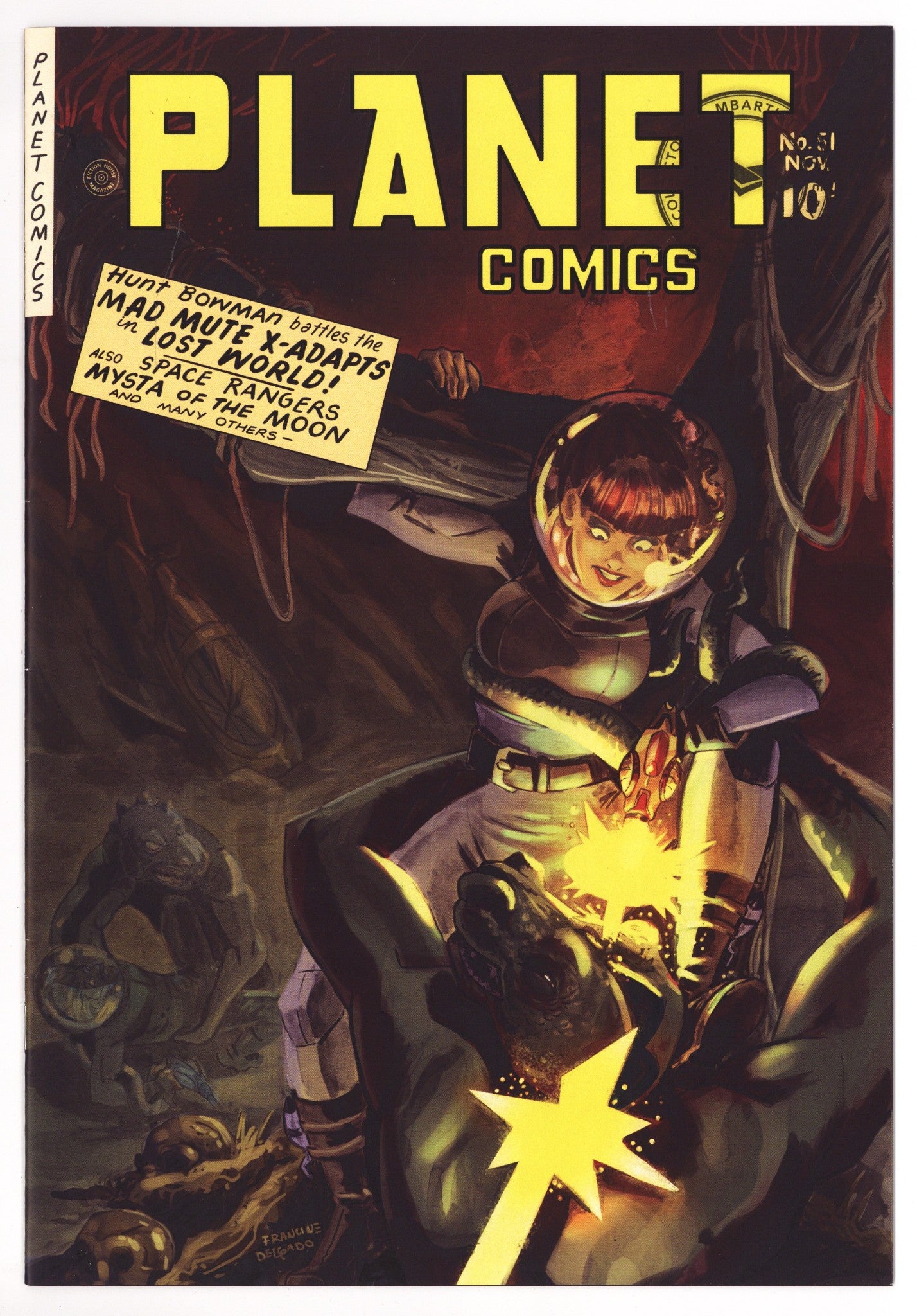 Planet Comics 51 Mid Grade (2020) Delgado Reprint Variant 
