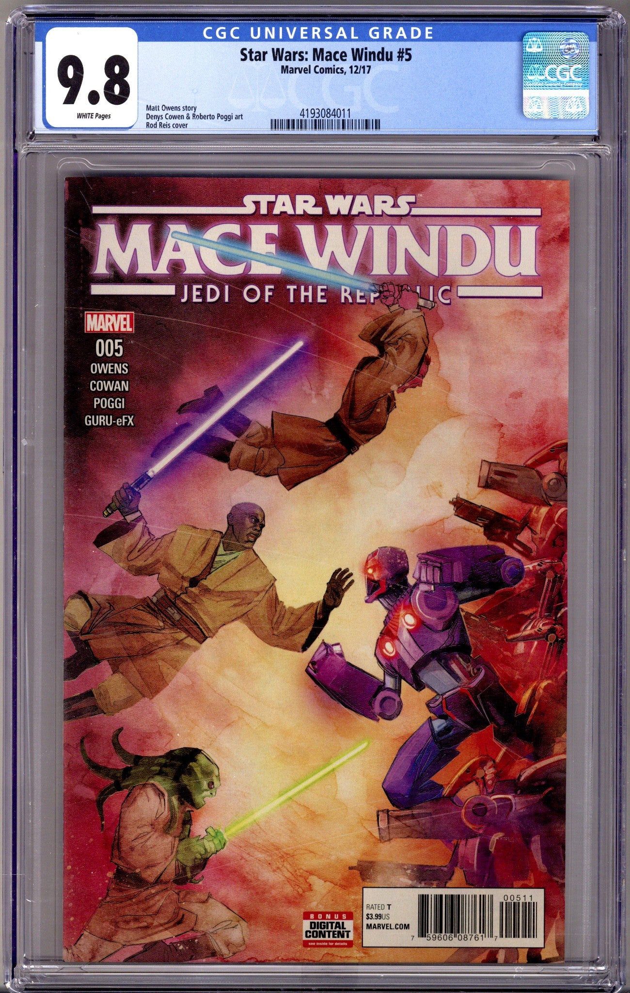Star Wars: Mace Windu   5 CGC 9.8 (NM/M)   (2018)        