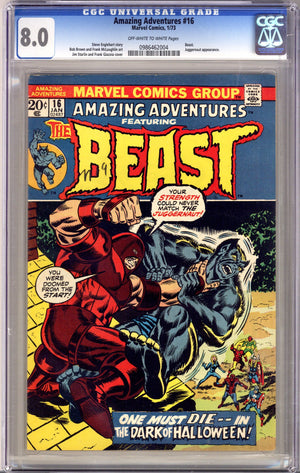 Amazing Adventures Vol 2 16 CGC 8.0 (1973)