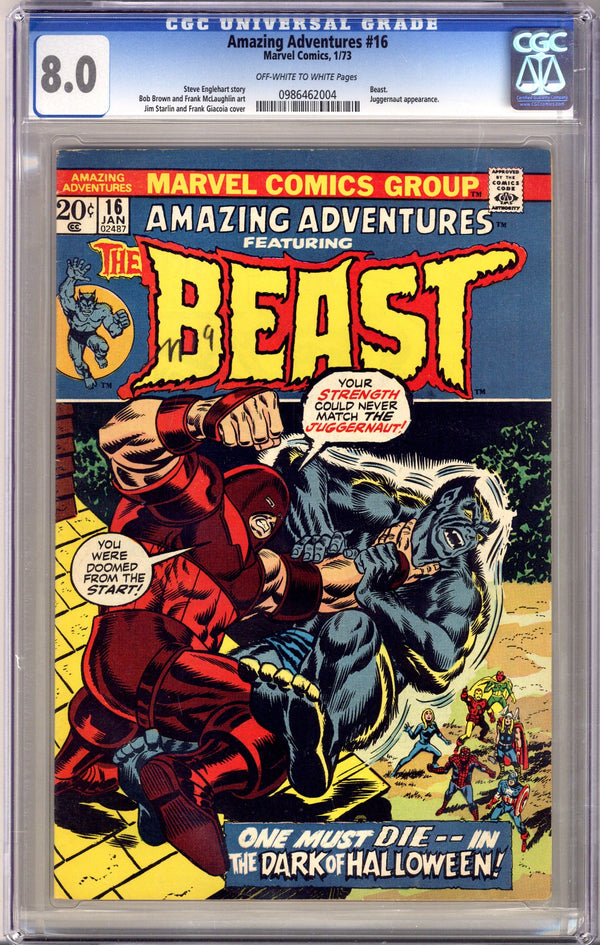 Amazing Adventures Vol 2 16 CGC 8.0 (1973)