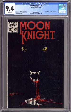 Moon Knight Vol 1 29 CGC 9.4 (NM) (1983)