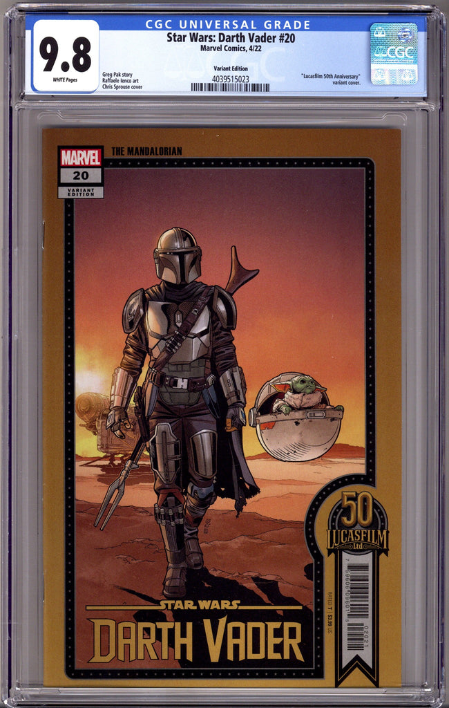 Star Wars: Darth Vader Vol 3 20 CGC 9.8 (NM/M) Marve | CaptCan
