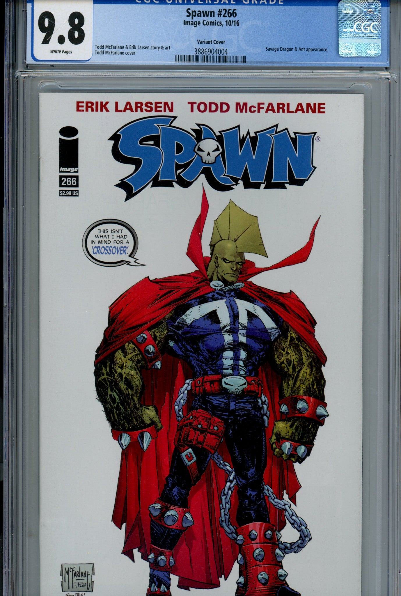 Spawn 266 CGC 9.8 (NM/M) (2016) McFarlane Variant 