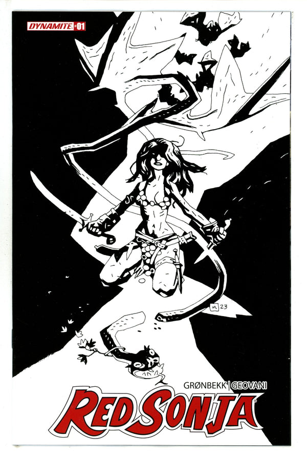 Red Sonja Vol 7 1 Mignola B&W Incentive Variant (2023)