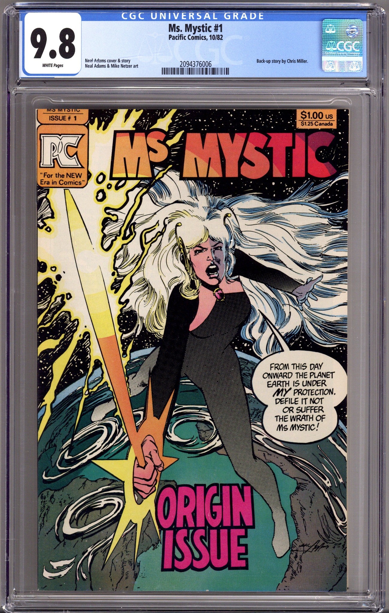 Ms. Mystic Vol 1 1 CGC 9.8 (NM/M) (1982) 