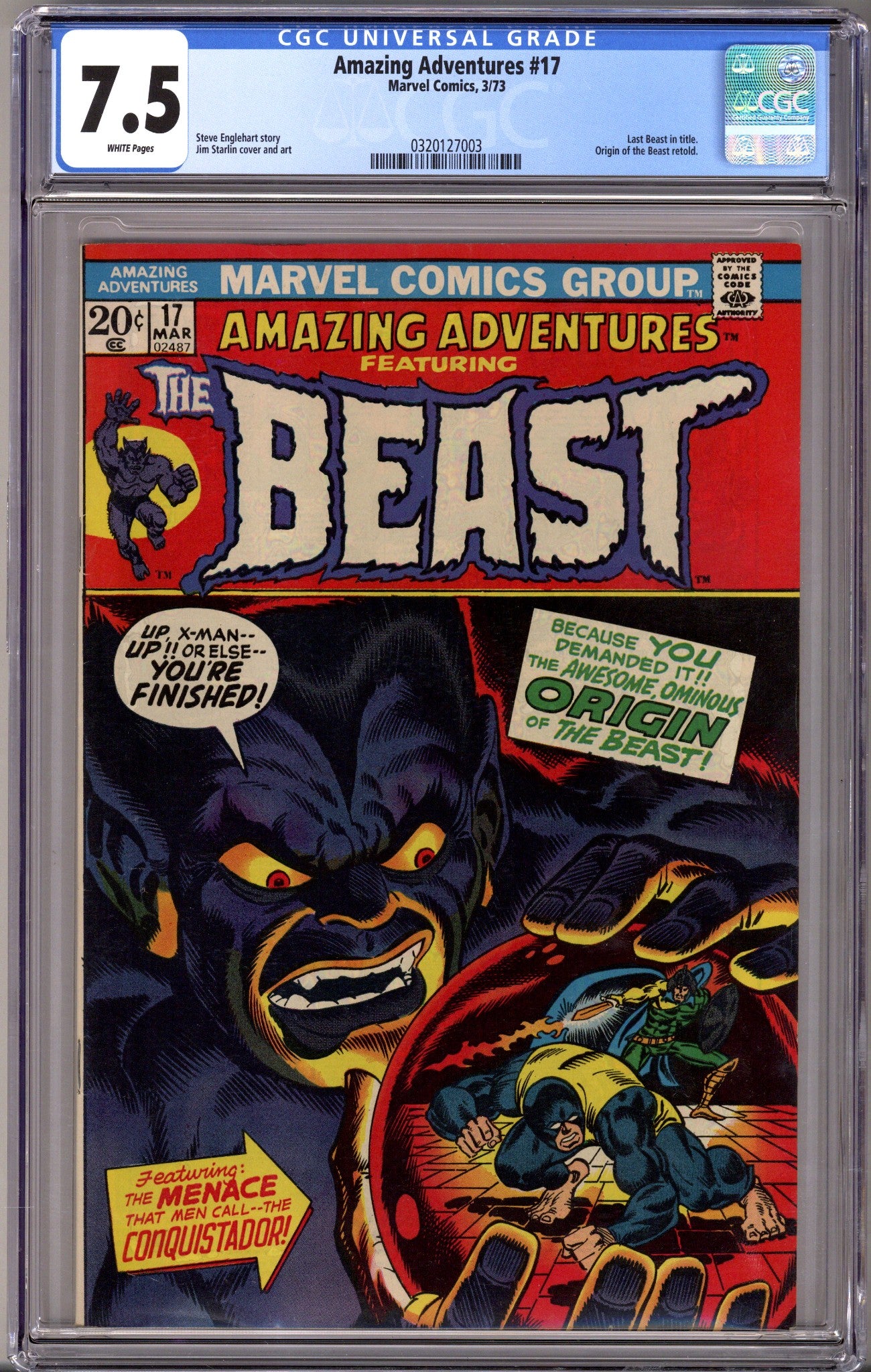 Amazing Adventures Vol 2 17 CGC 7.5 (1973)