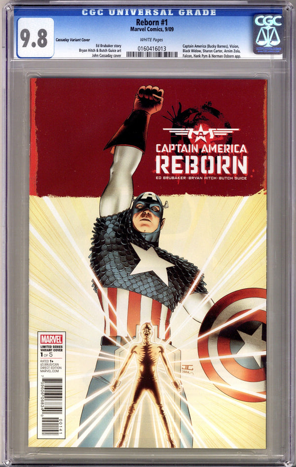 Captain America: Reborn 1 Cassaday Variant CGC 9.8 (2009)
