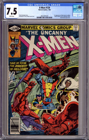 The X-Men Vol 1 129 CGC 7.5 (VF-) (1980)