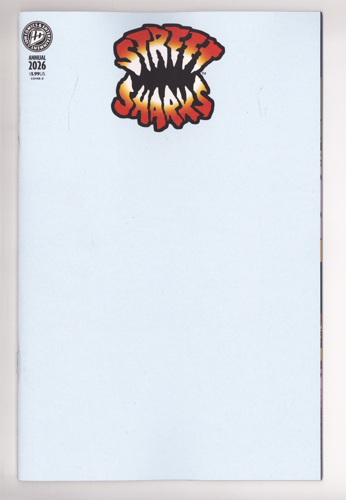Street Sharks Annual  1   Blank Variant   (2026)