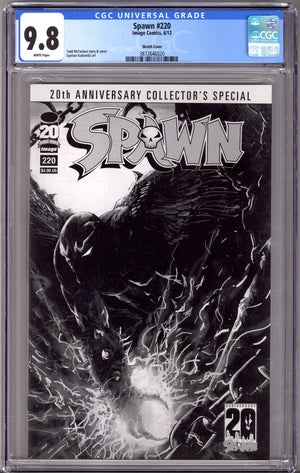Spawn 220 CGC 9.8 (NM/M) (2012) McFarlane Sketch Variant