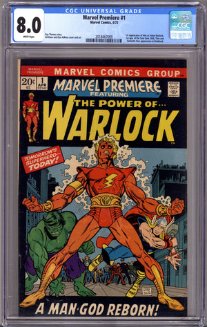 Marvel Premiere   1 CGC 8.0 (VF)   (1972)