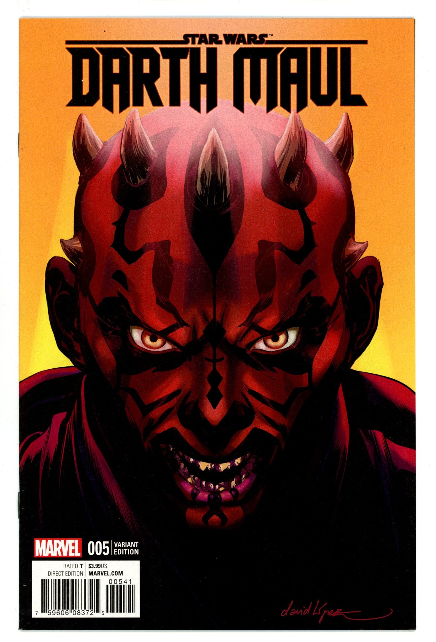 Star Wars: Darth Maul 5 NM- (9.2) (2017) Lopez Incentive Variant 