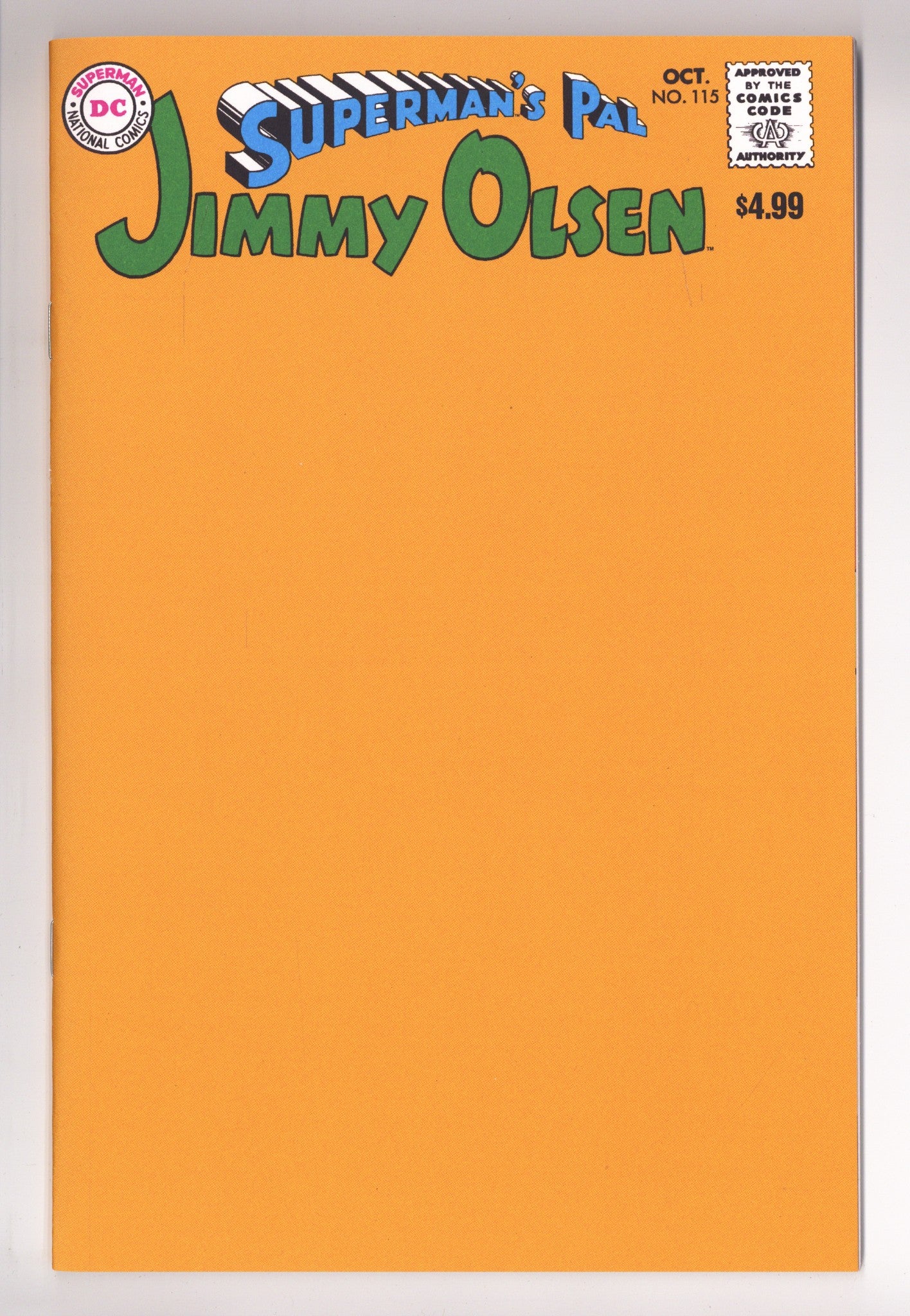 Supermans Pal Jimmy Olsen Vol 1 115 Facsimile Blank Variant (2026)
