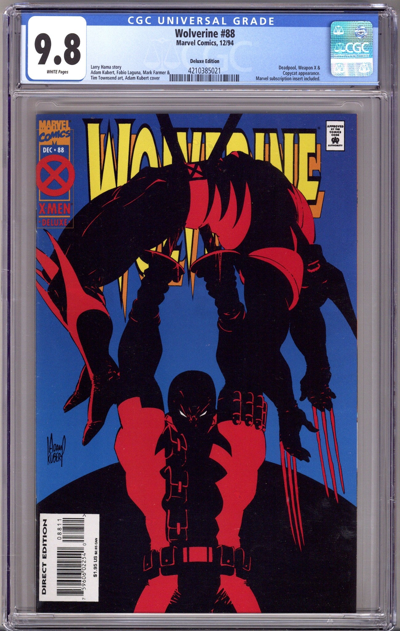 Wolverine Vol 2 88 CGC 9.8 (NM/M) (1994)