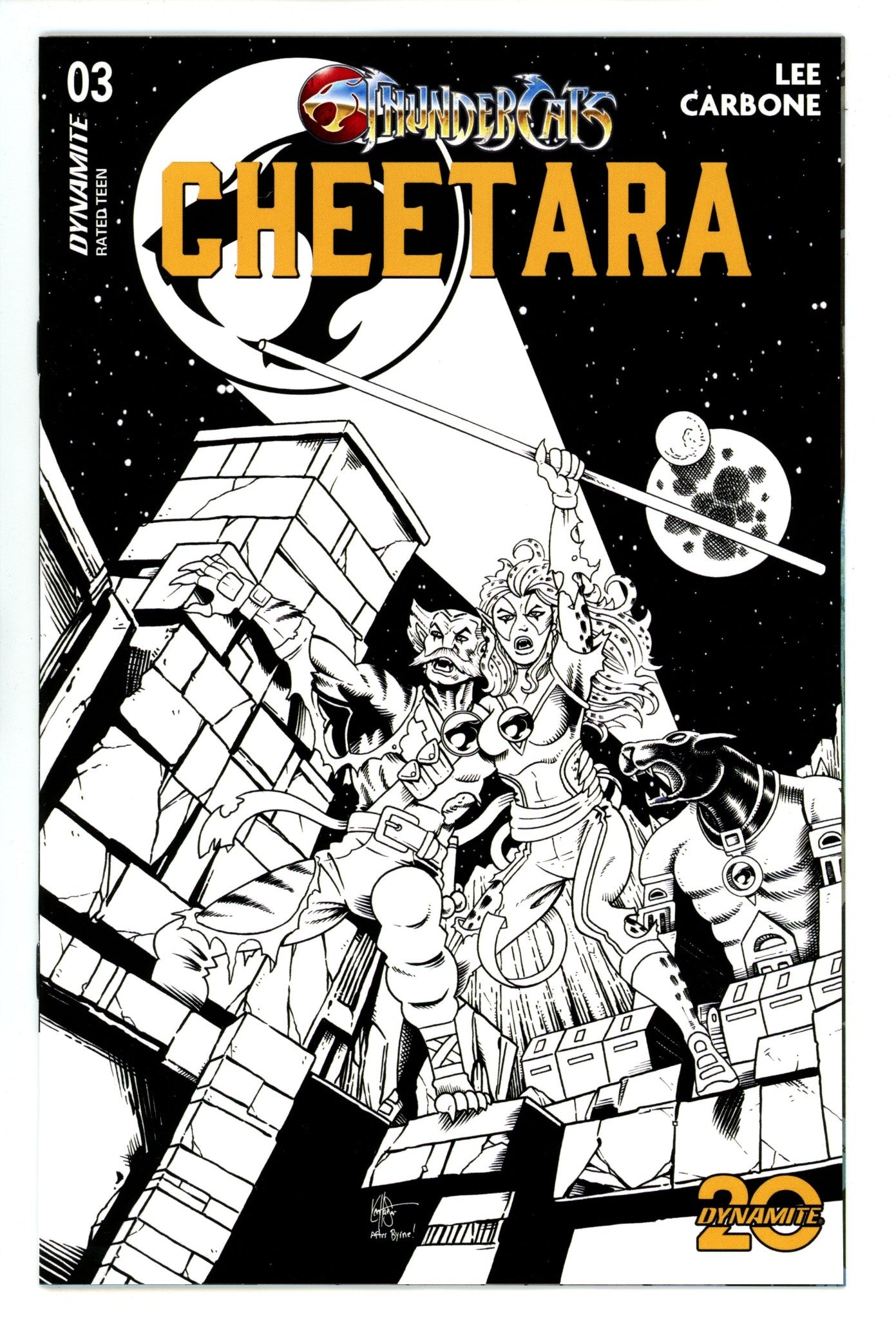 Thundercats Cheetara 3 Haeser Homage B&W Incentive Variant (2024)