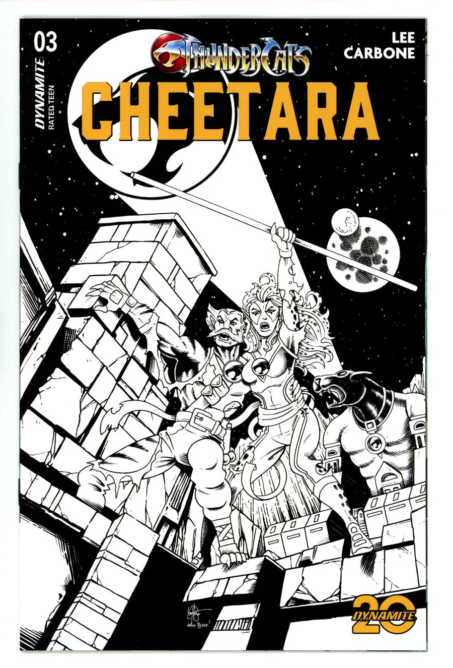 Thundercats Cheetara 3 Haeser Homage B&W Incentive Variant (2024)