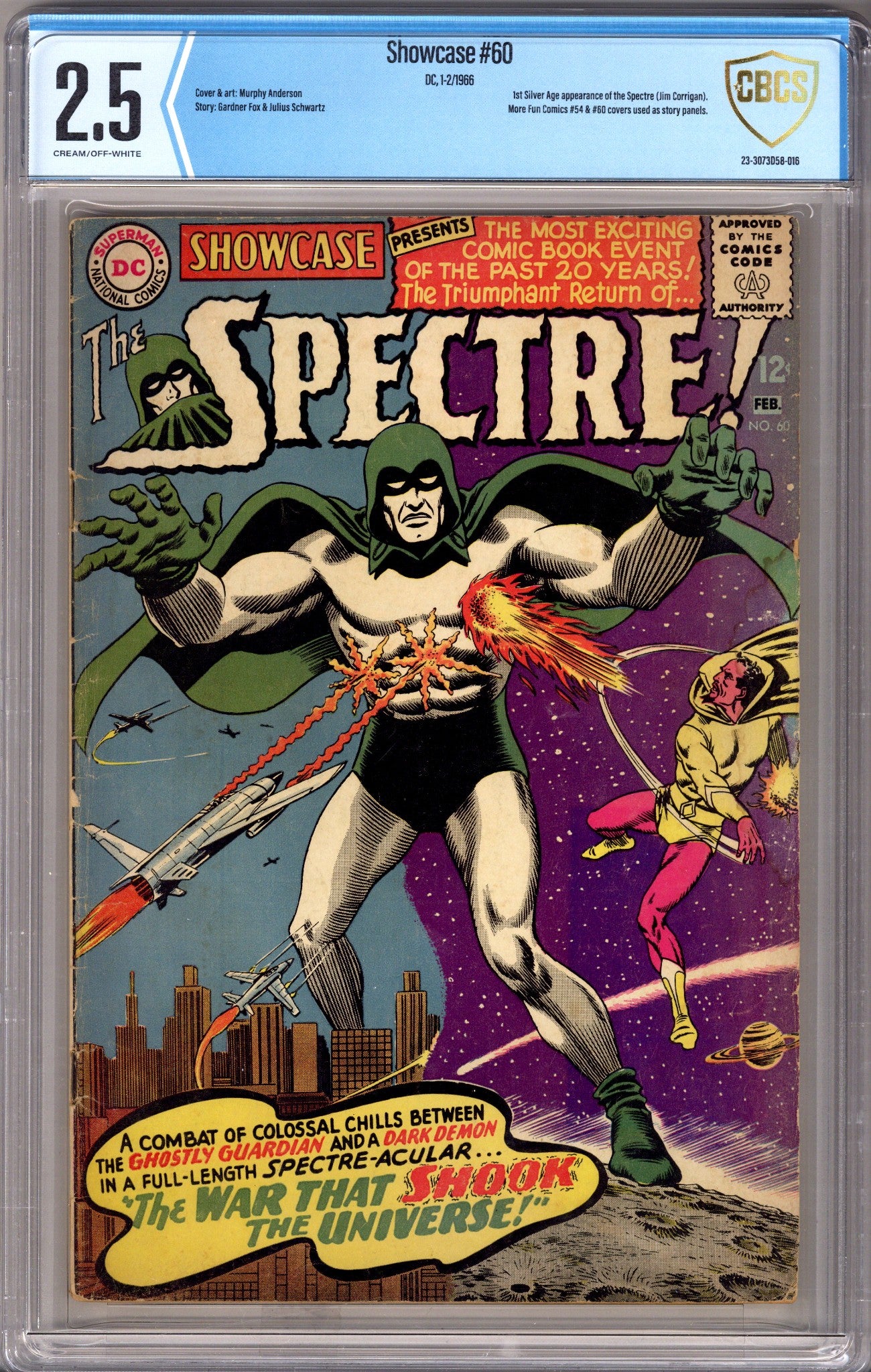Showcase 60 CBCS 2.5 (GD+) (1966) 